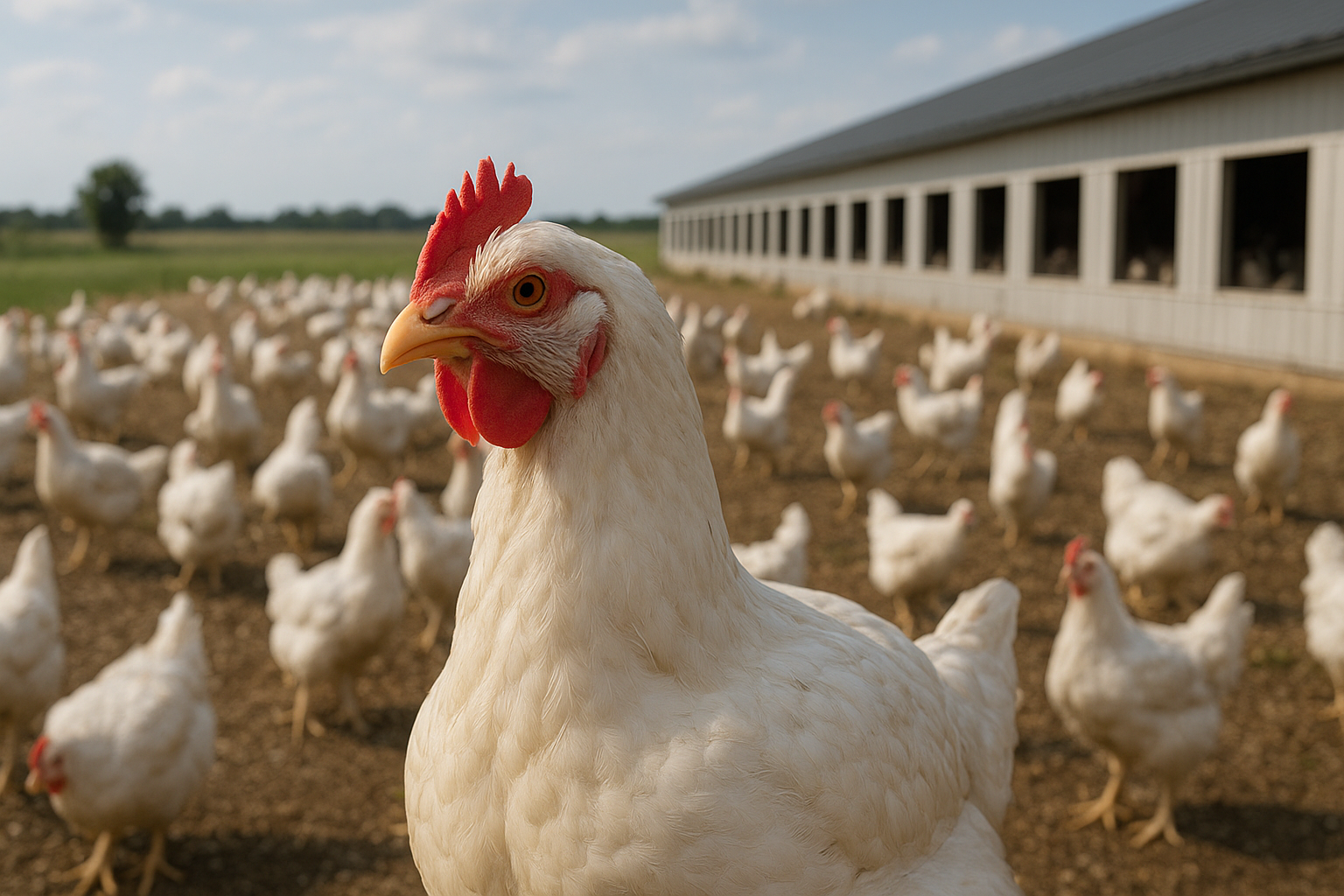 Modern biosecure commercial poultry hatchery and genetics facility with automated incubation racks